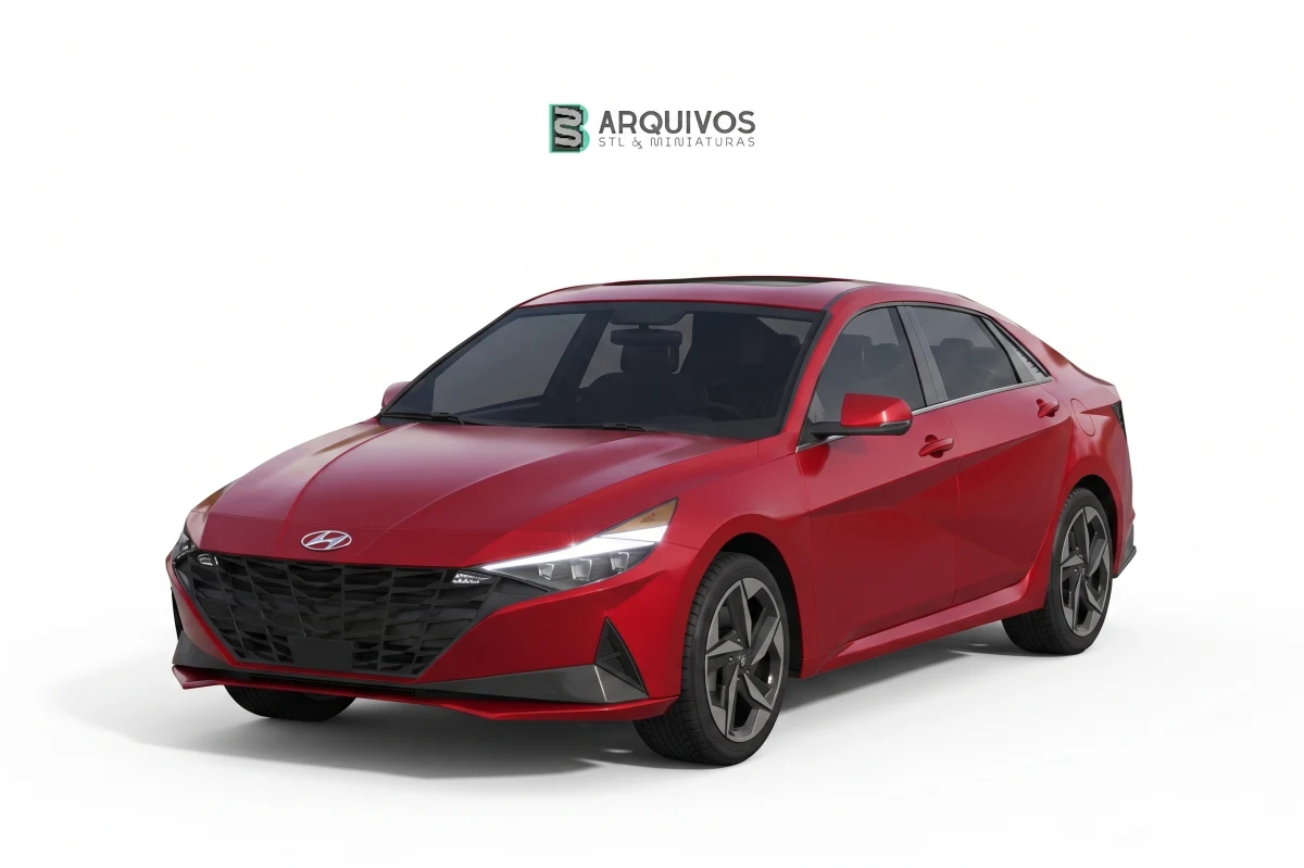 Modelo 3D STL - Hyundai Elantra 2021 — foto 4